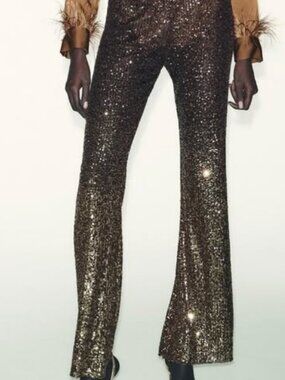 Zara sequin pants - size small NWT